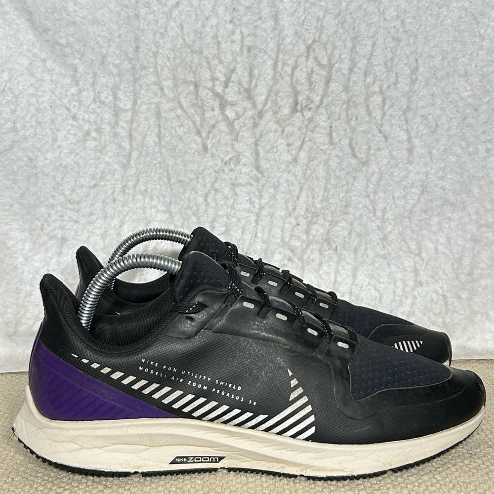Nike Womens Air Zoom Pegasus 36 Black Running Athletic Sneakers Shoes SZ US 9.5